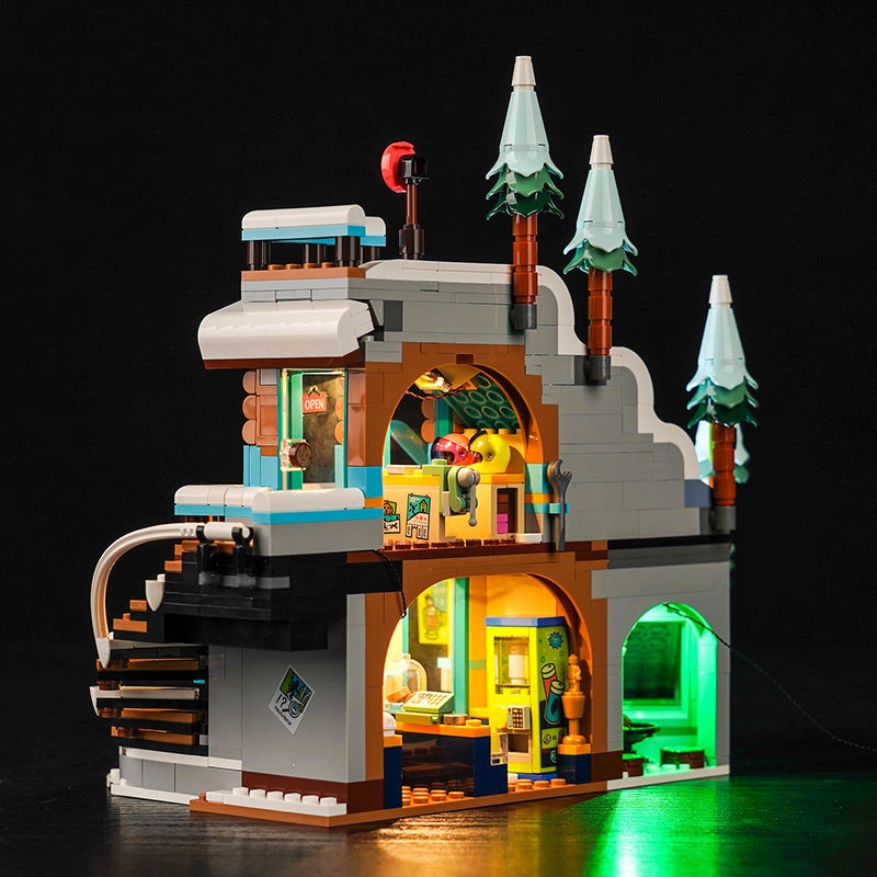 BrickBling Light Kit for LEGO Holiday Ski Slope and Café 41756