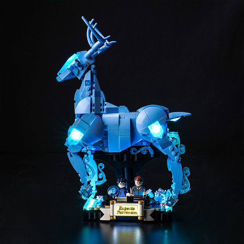 Kit d'éclairage BrickBling pour LEGO Expecto Patronum 76414 version télécommandée