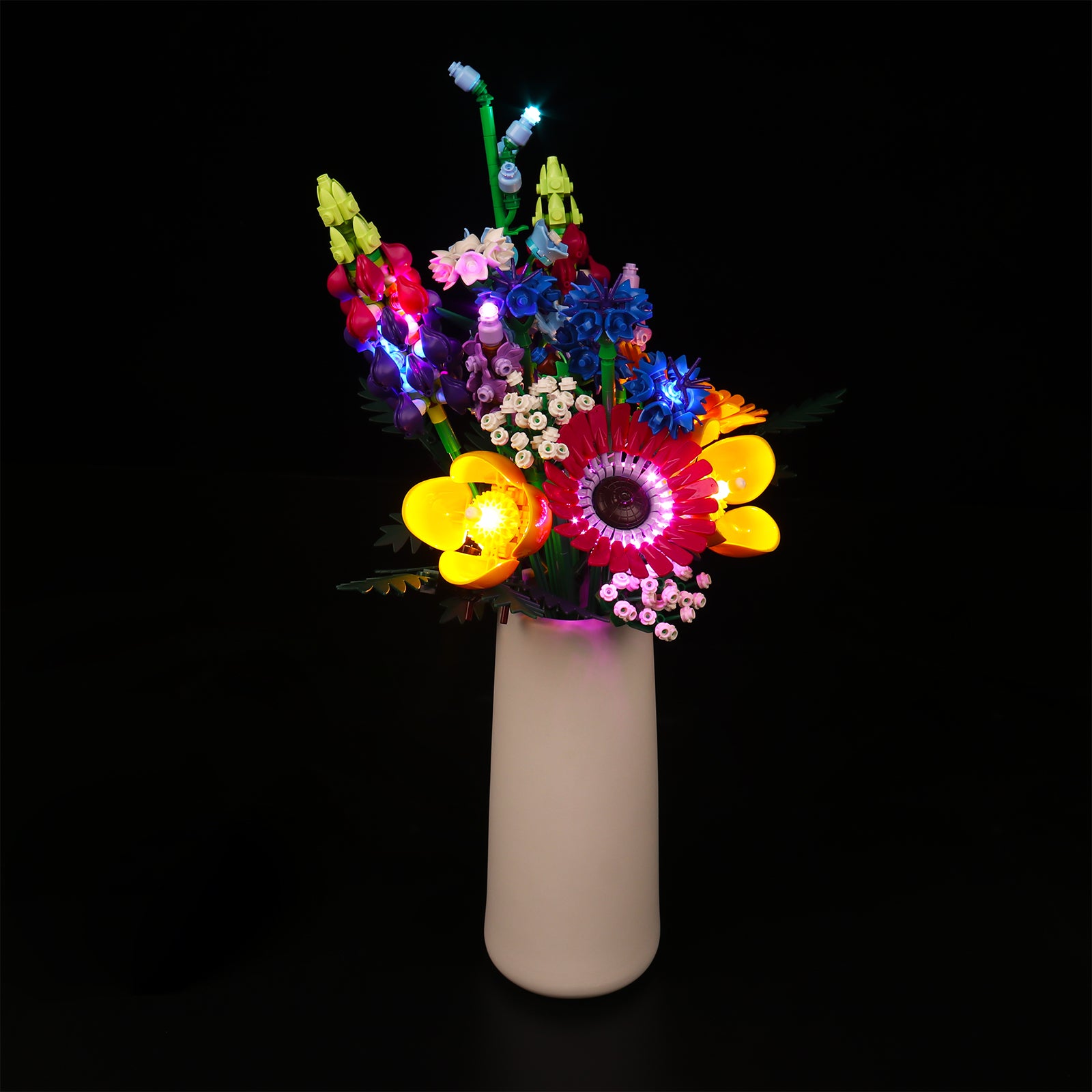 BrickBling Light Kit pour LEGO Icons Bouquet de fleurs sauvages 10313