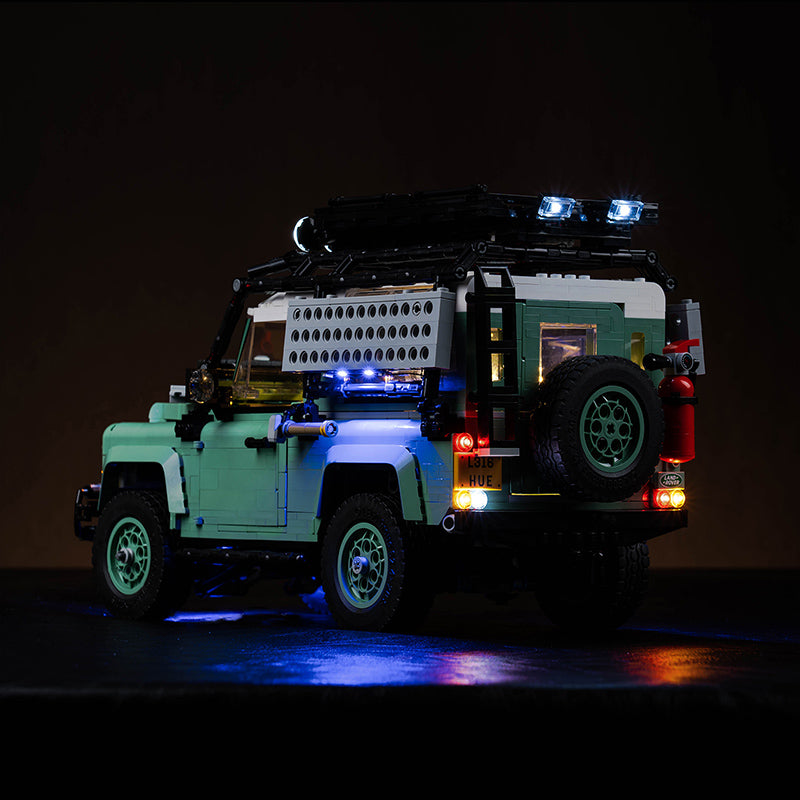 BrickBling Lichtset für LEGO Land Rover Classic Defender 90 10317