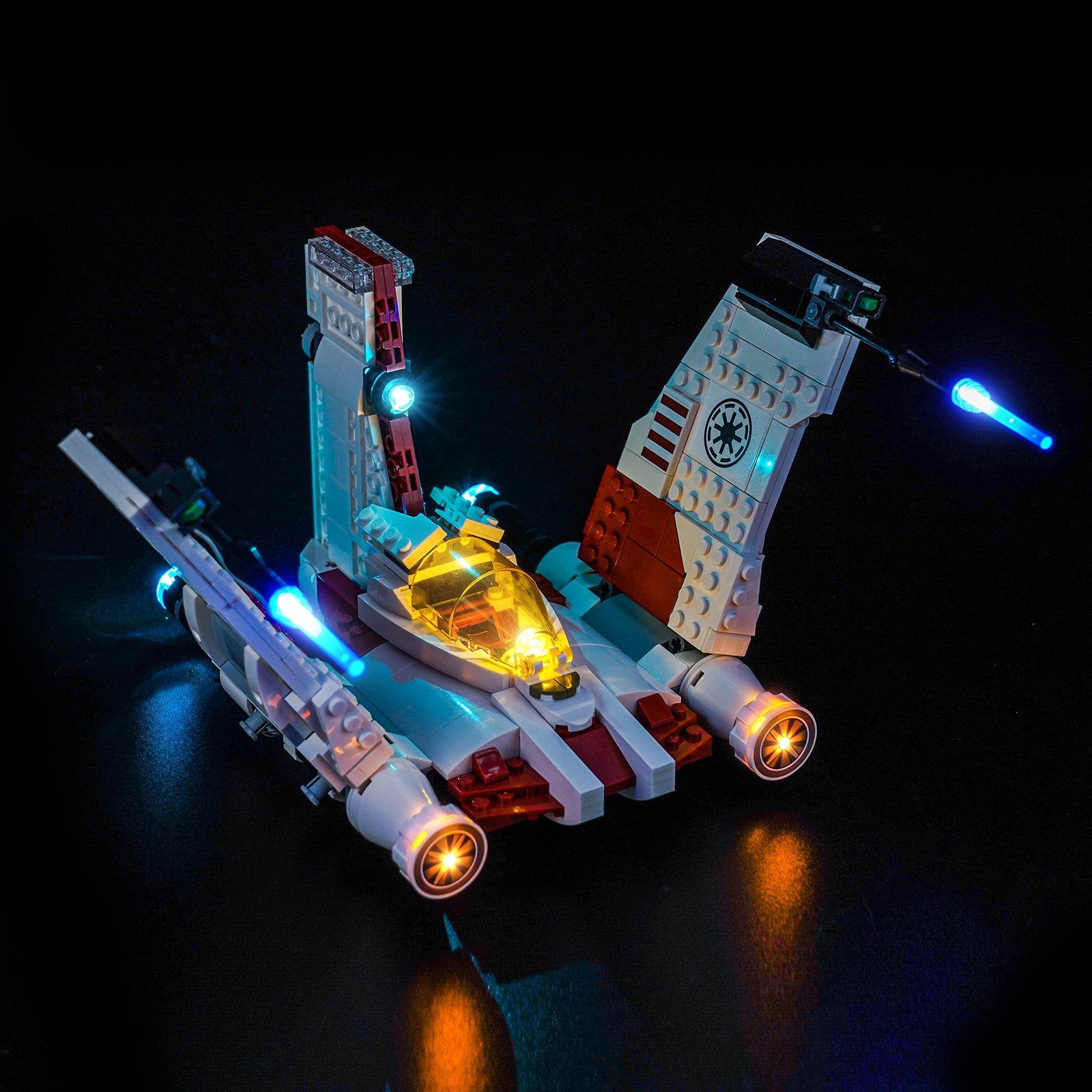 BrickBling Lichtset für LEGO Star Wars V-19 Torrent Starfighter 75432