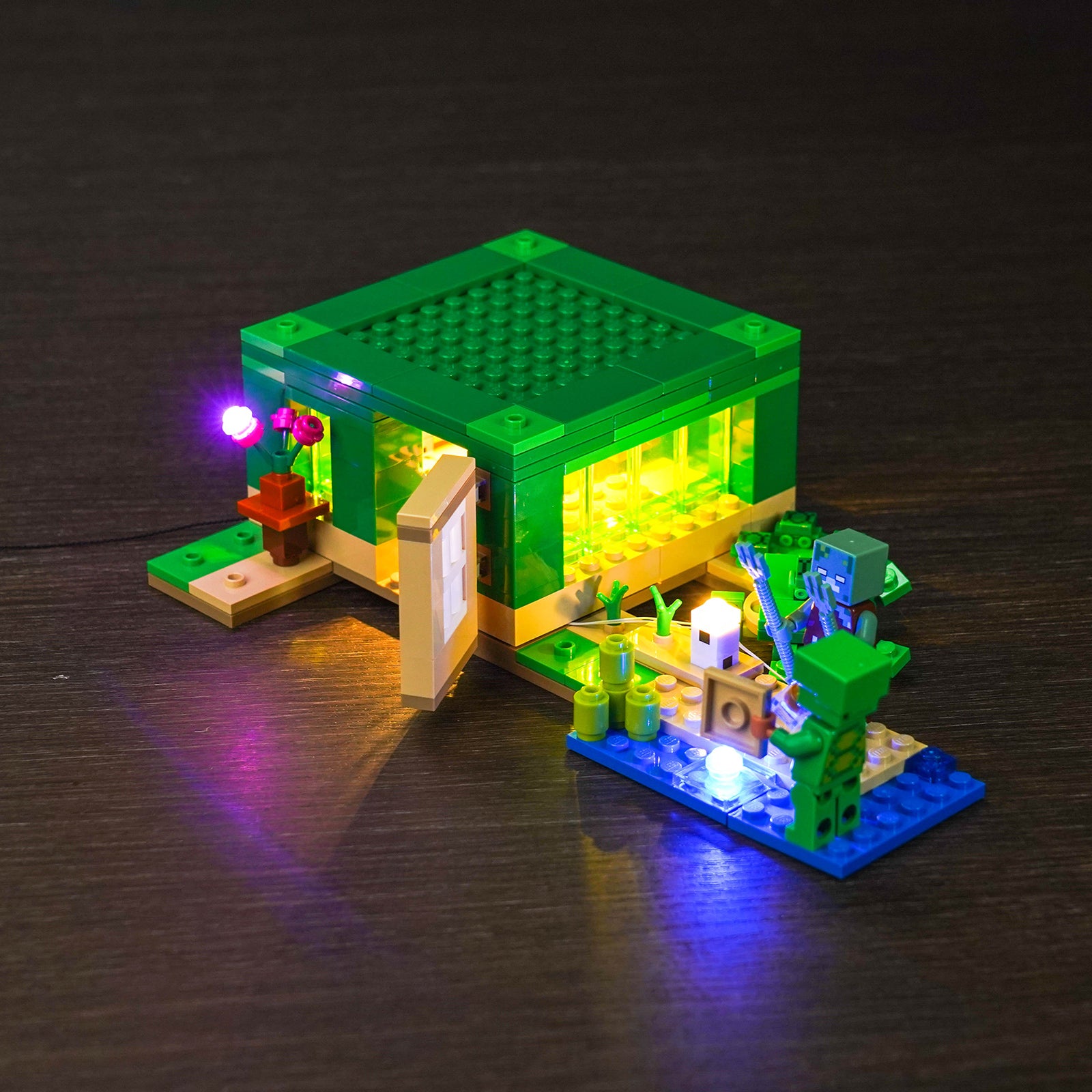 BrickBling Light Kit for LEGO Minecraft The Turtle Beach House 21254