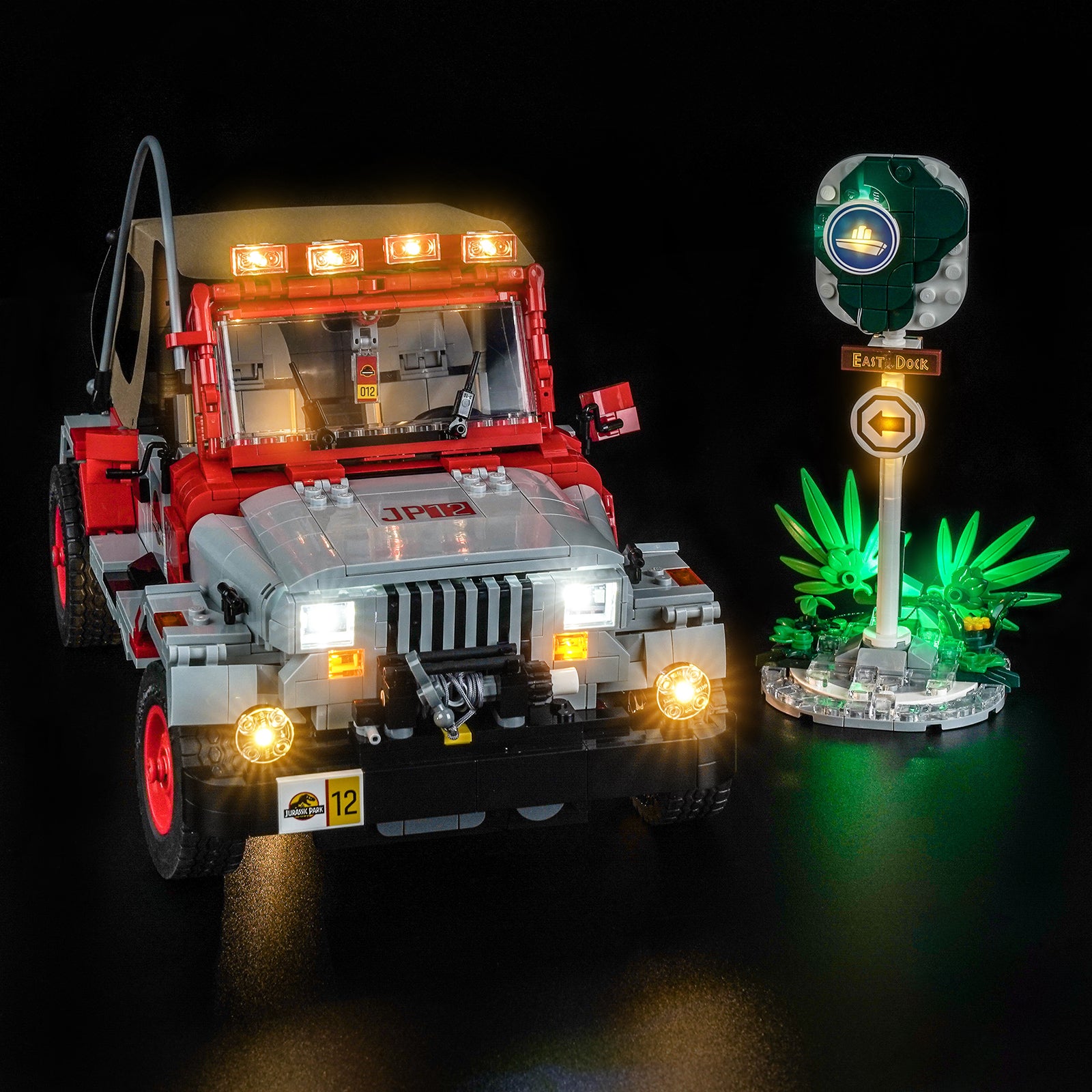 BrickBling Light Kit for LEGO Jurassic World Jurassic Park Jeep® Wrangler 77984