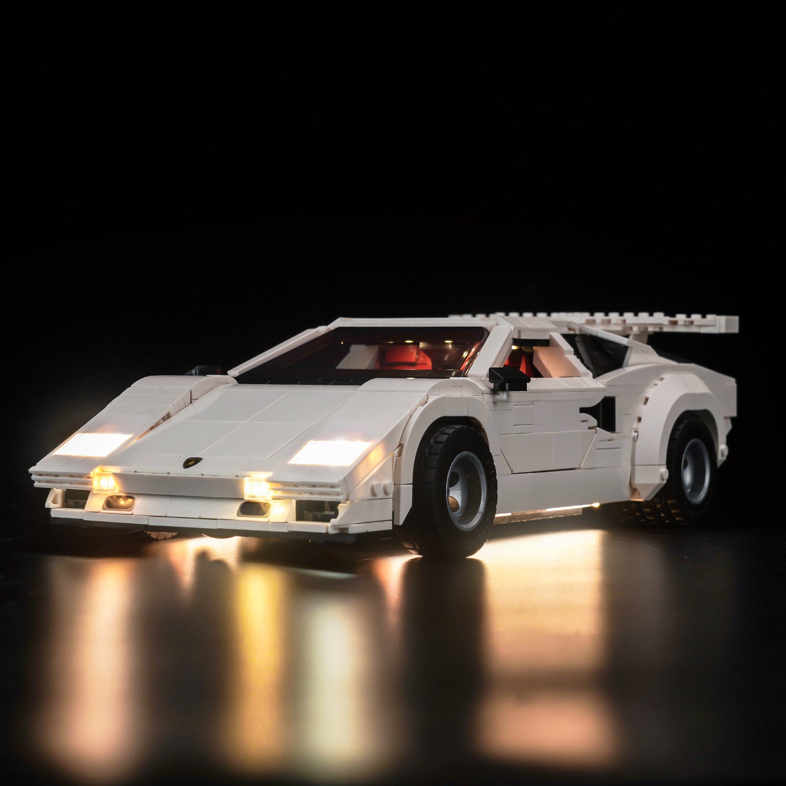 BrickBling Light Kit for LEGO Icons Lamborghini Countach 5000 Quattrovalvole 10337 Classic Version