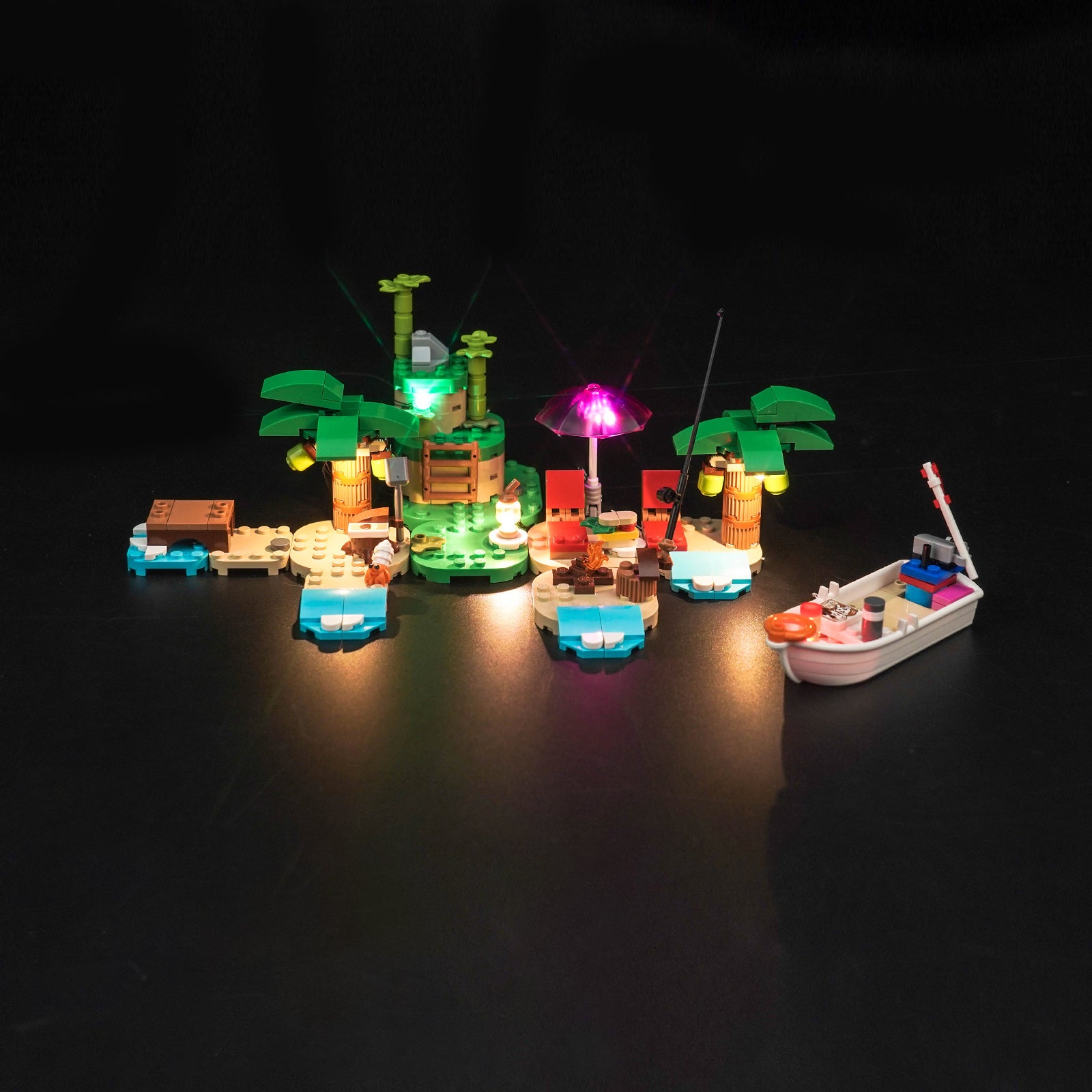 BrickBling Light Kit for LEGO Animal Crossing Kapp'n's Island Boat Tour 77048
