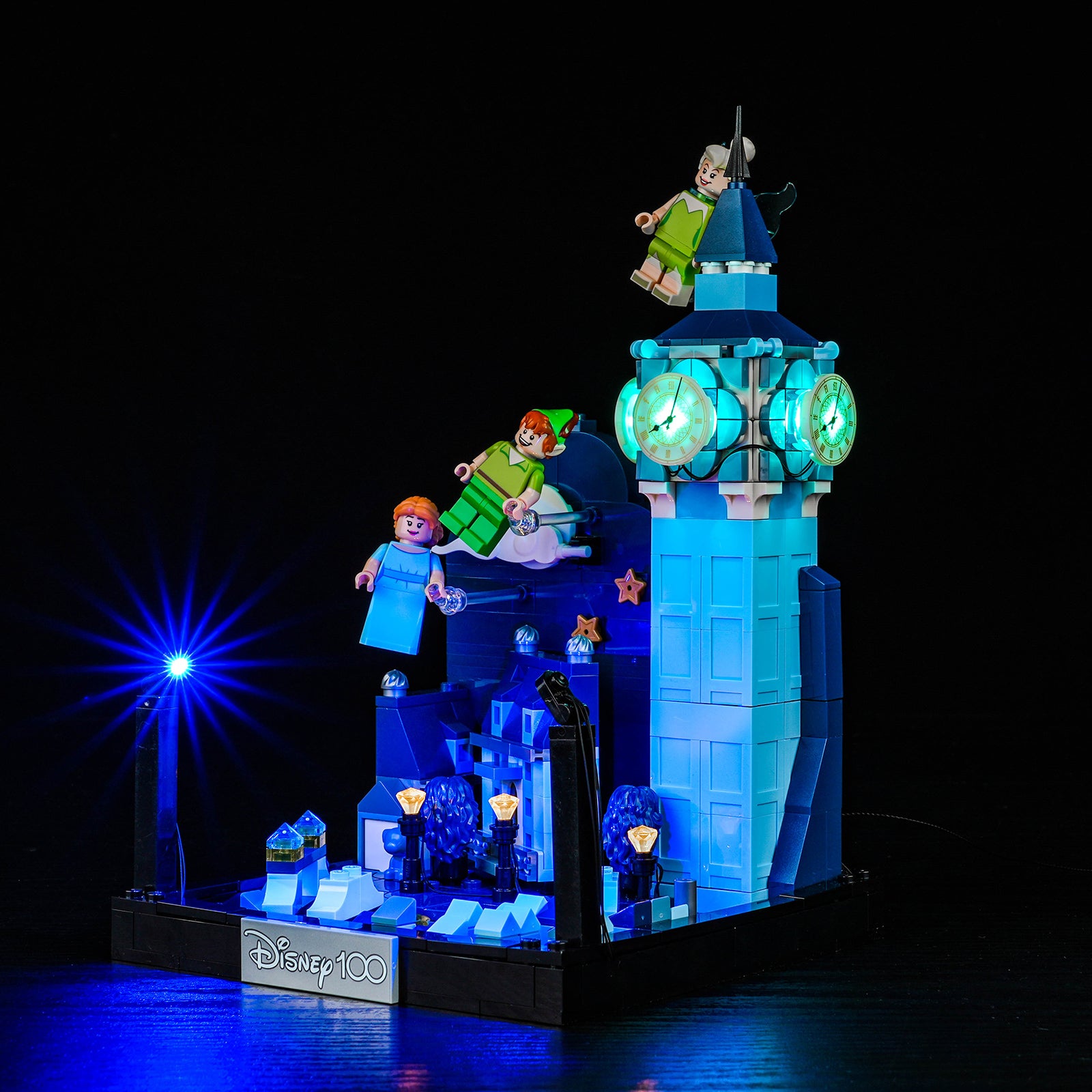 Kit d'éclairage BrickBling pour LEGO Disney Le vol de Peter Pan et Wendy au-dessus de Londres 43232