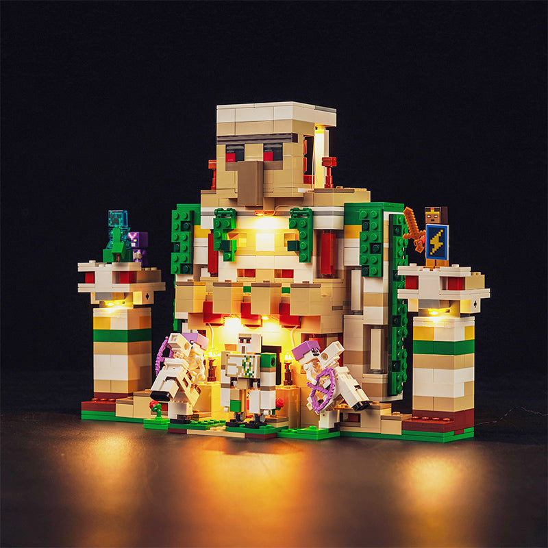 Kit d'éclairage BrickBling pour LEGO La forteresse du Golem de fer 21250