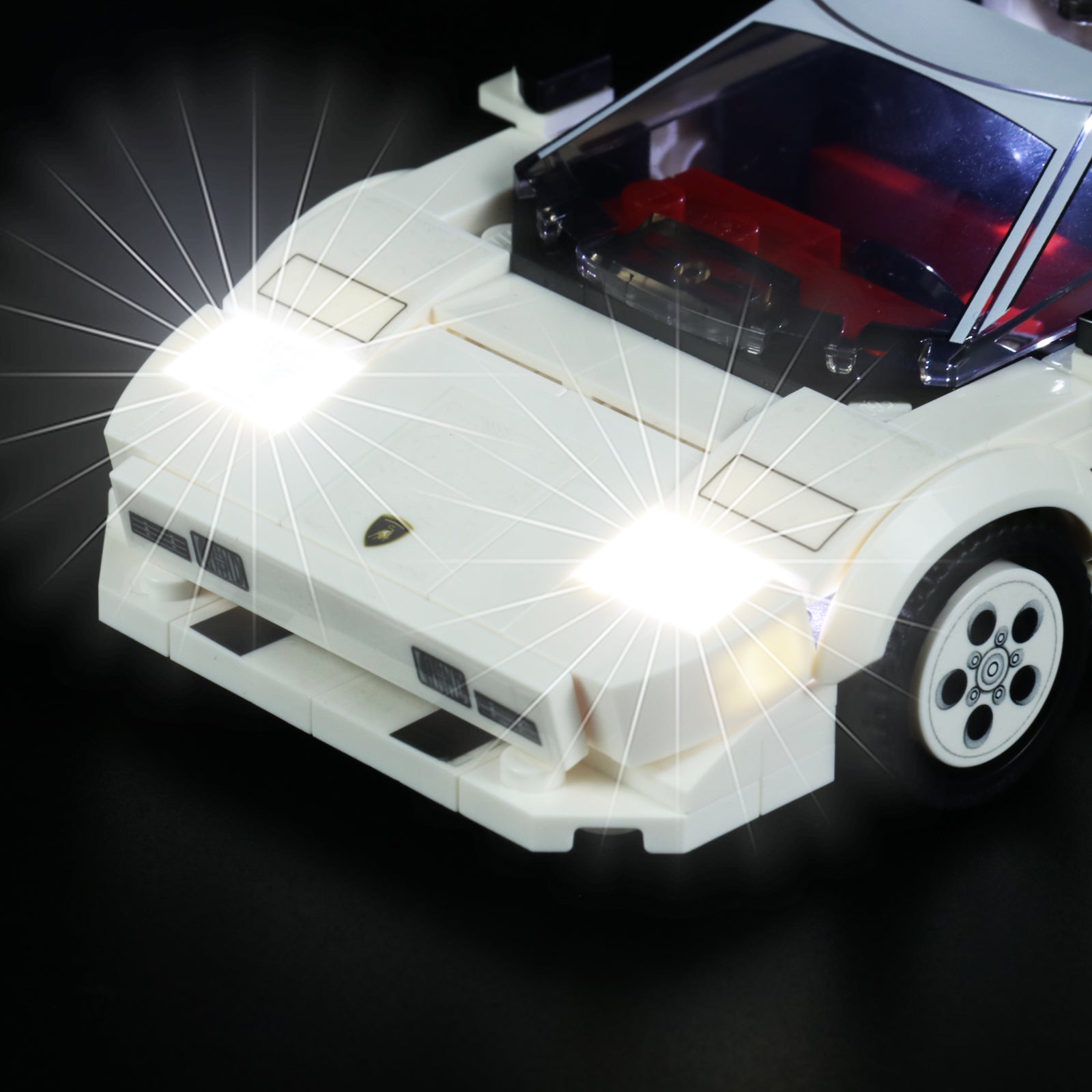 Kit d'éclairage BrickBling pour LEGO Speed Champions Lamborghini Countach 76908
