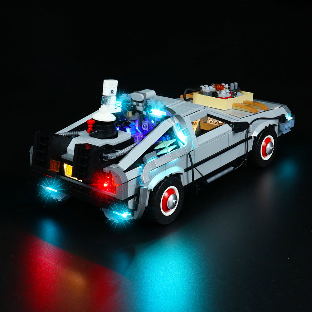 Kit d'éclairage BrickBling pour icônes LEGO Retour vers le futur Time Machine 10300