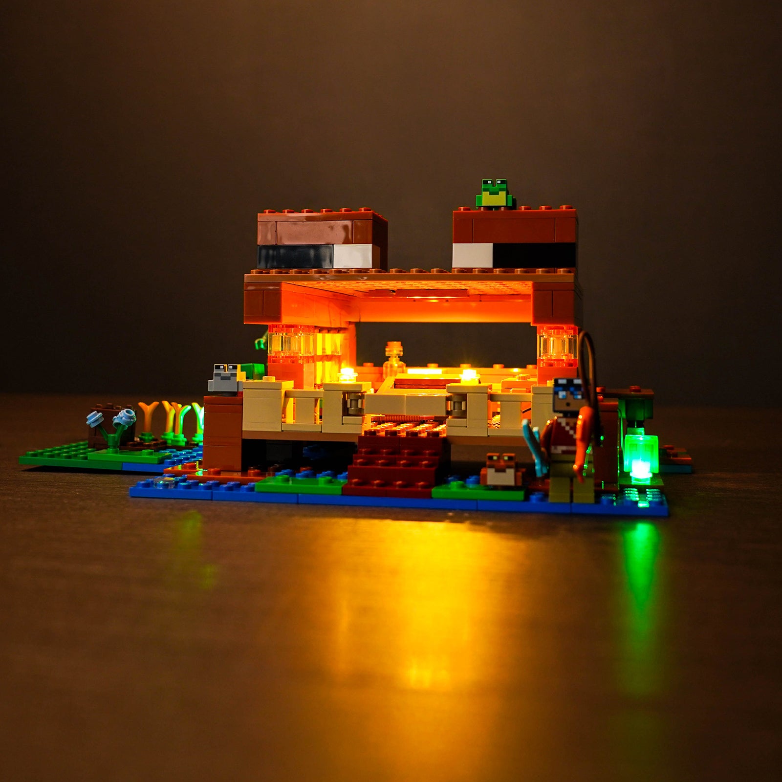 BrickBling Light Kit for LEGO Minecraft The Frog House 21256
