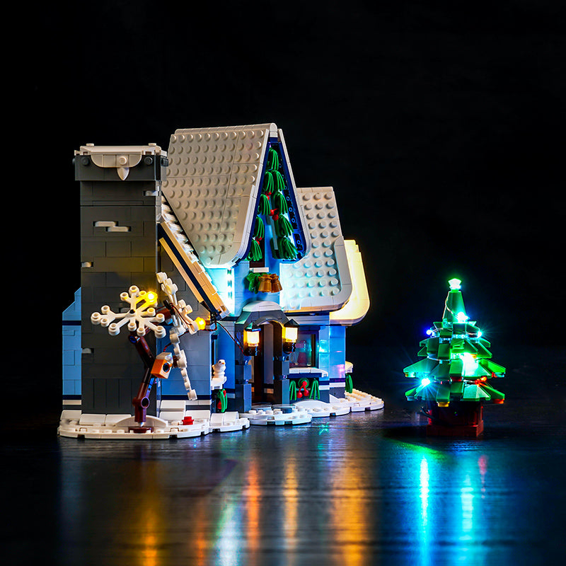 Kit d'éclairage BrickBling pour la visite du Père Noël LEGO 10293