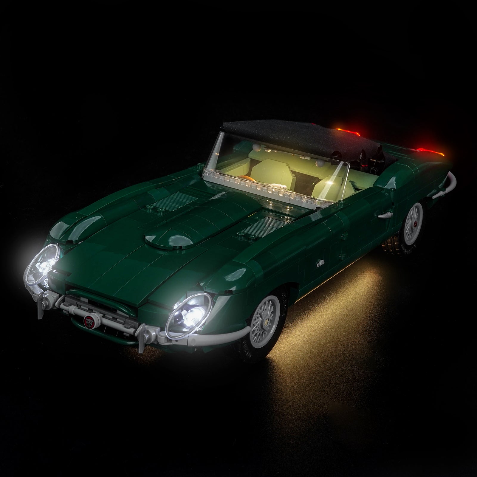 Kit d'éclairage BrickBling pour LEGO Icons Jaguar Type E 11381