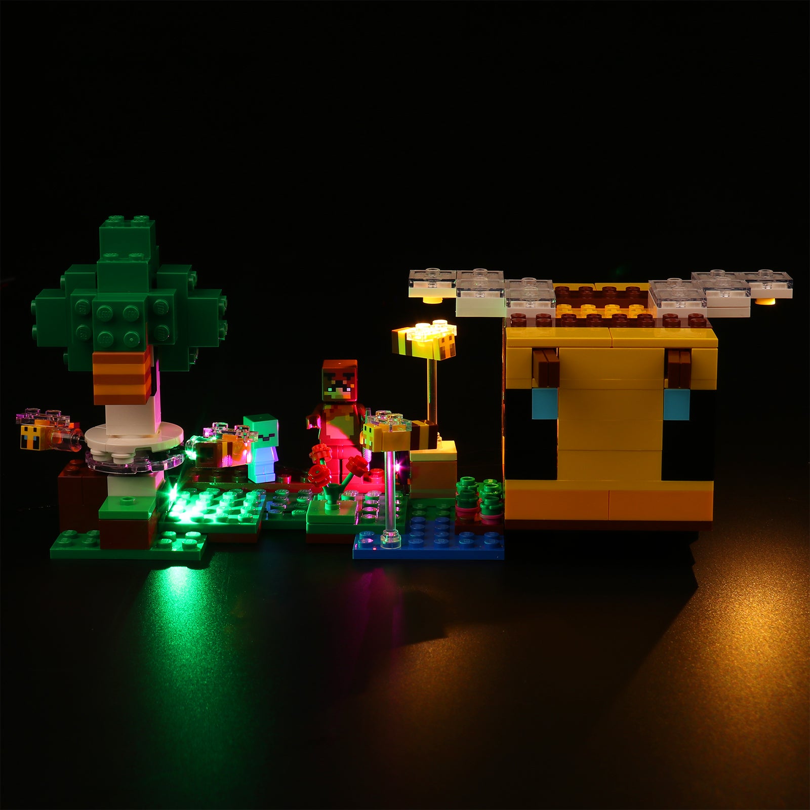 Kit d'éclairage BrickBling pour LEGO Minecraft Le cottage aux abeilles 21241