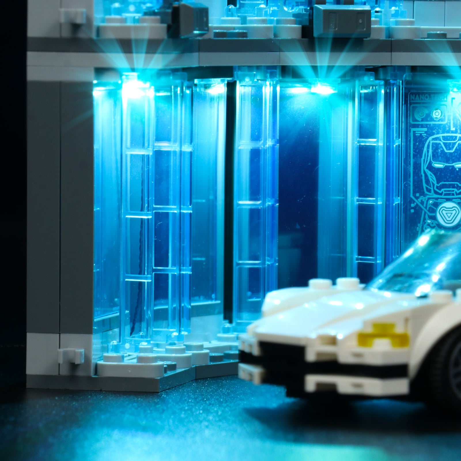 BrickBling Lichtset für LEGO Iron Man Armory 76216