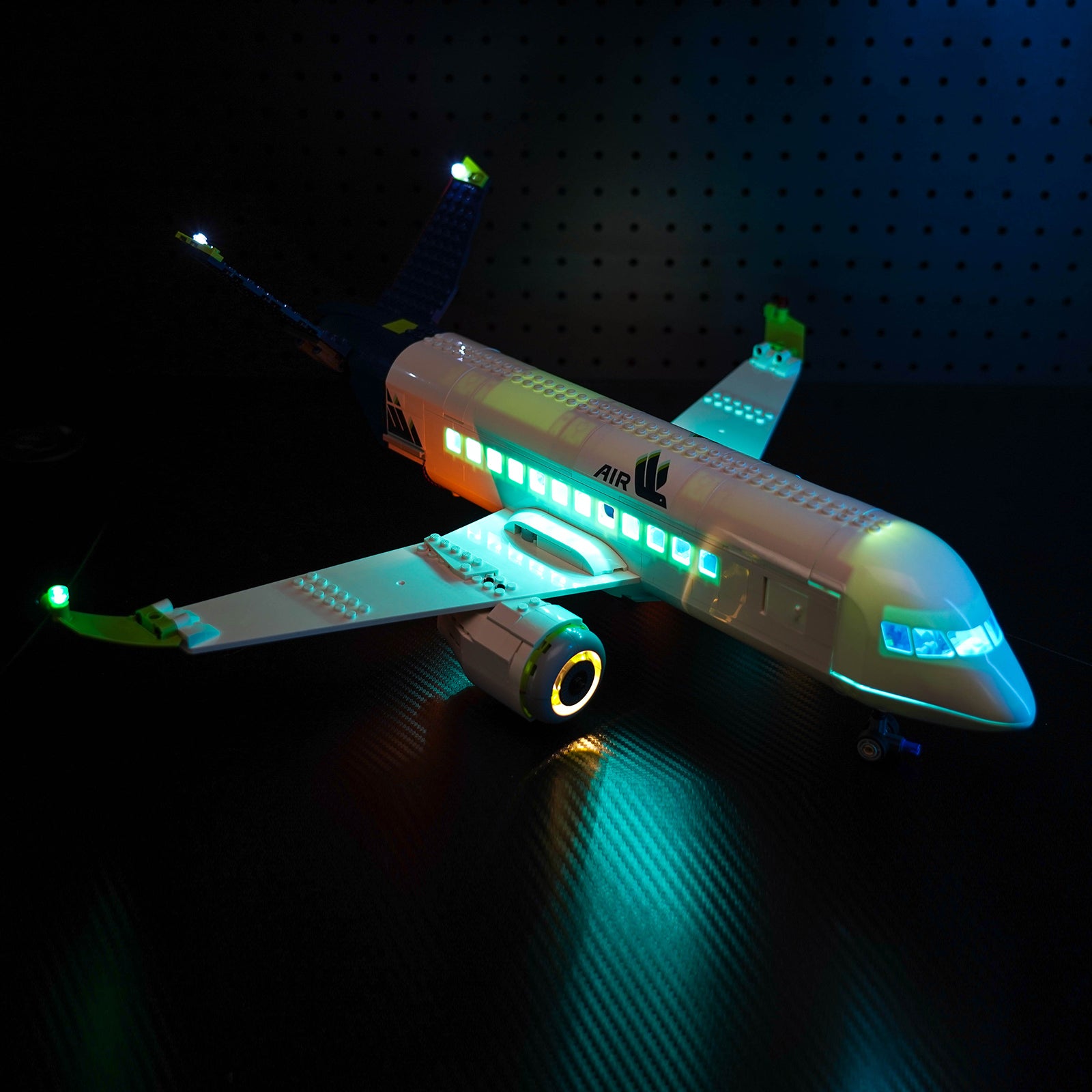 BrickBling Lichtset für LEGO Passagierflugzeug 60367