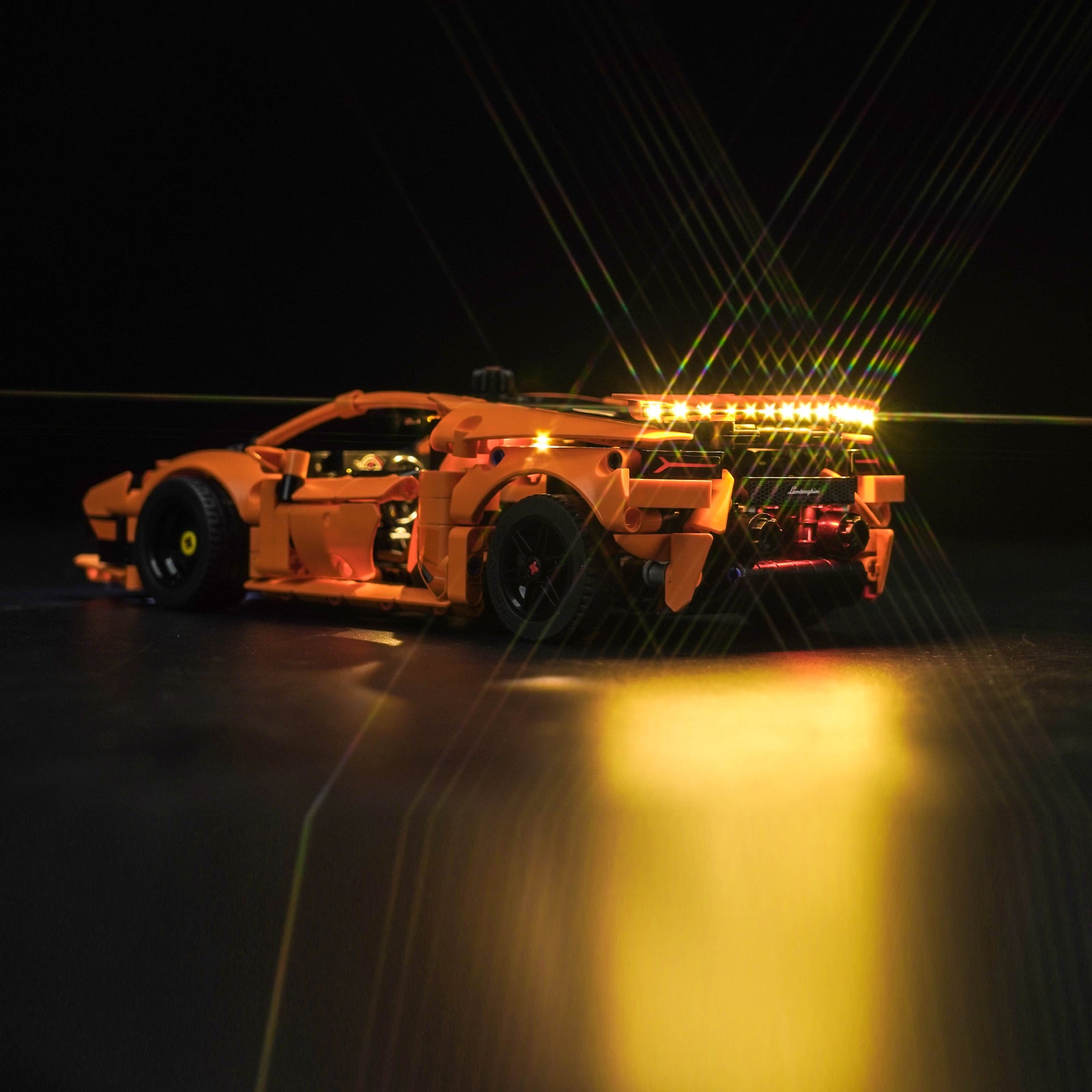 BrickBling Lichtset für LEGO Lamborghini Huracán Tecnica Orange 42196