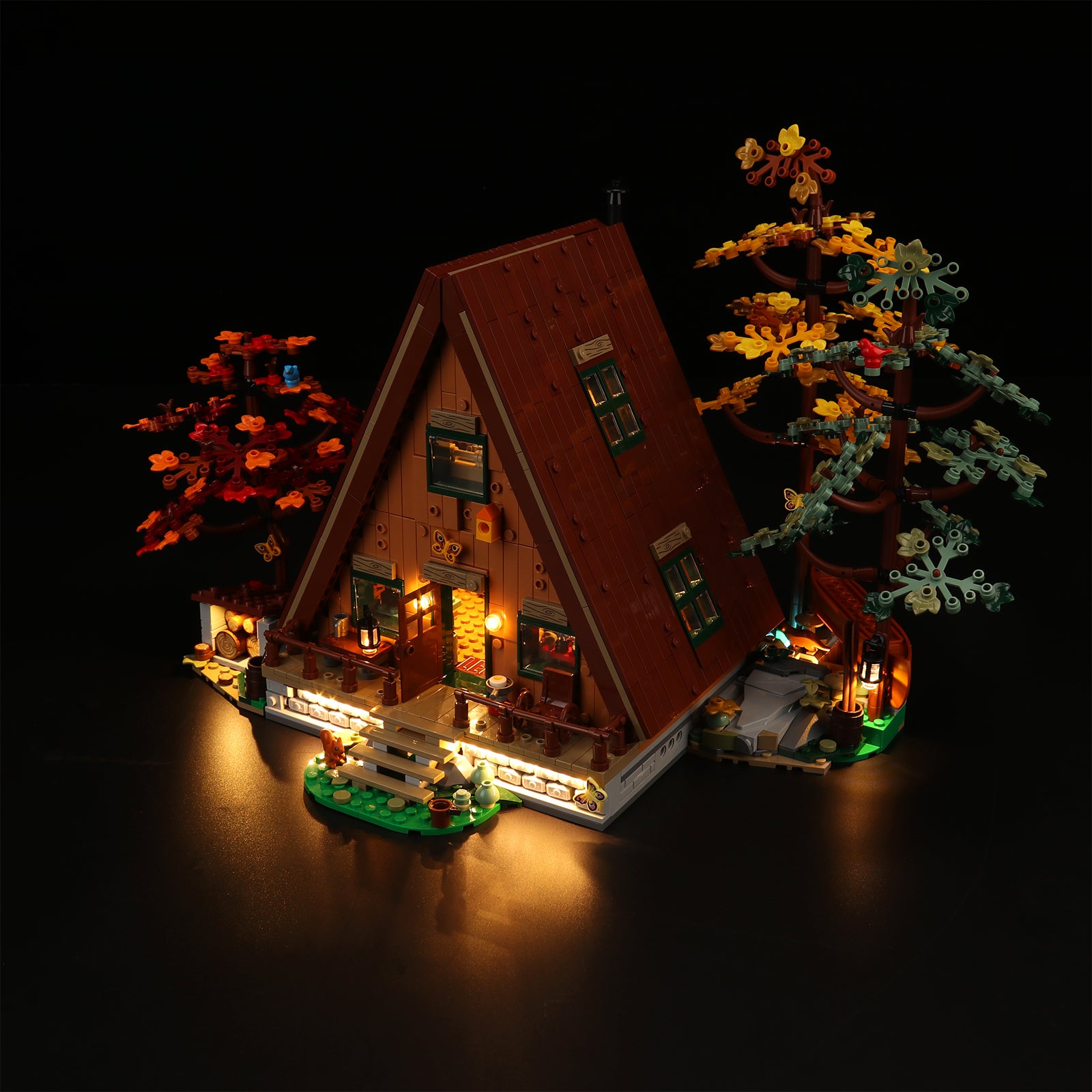 Kit d'éclairage BrickBling pour cabine LEGO A-Frame 21338
