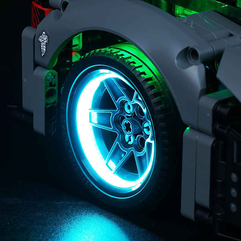 BrickBling Light Kit for LEGO Technic Peugeot 9X8 24H Le Mans Hybrid Hypercar 42156
