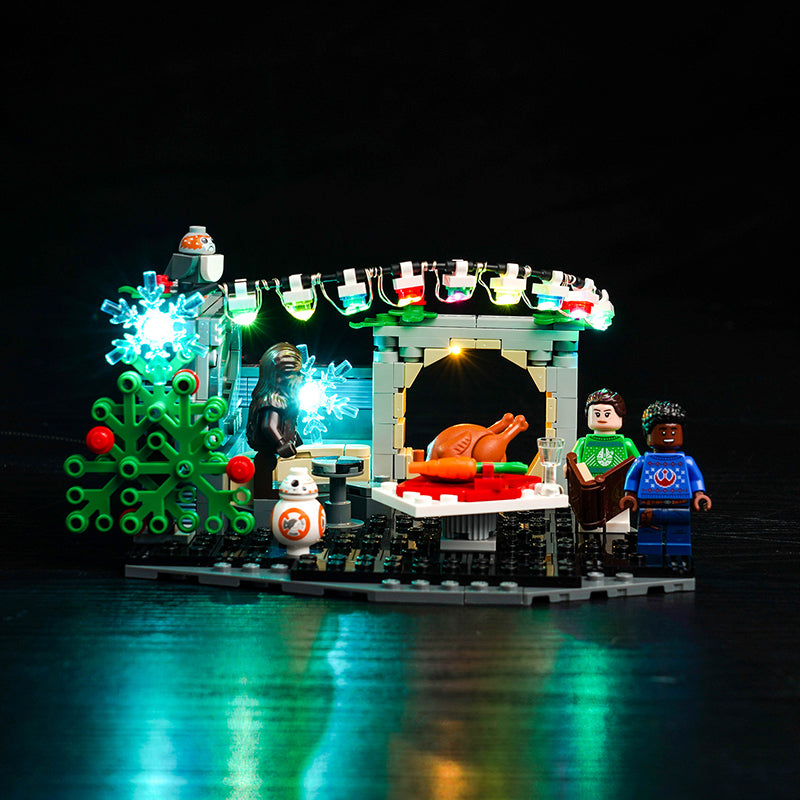 BrickBling Lichtset für LEGO Millennium Falcon™ Holiday Diorama 40658