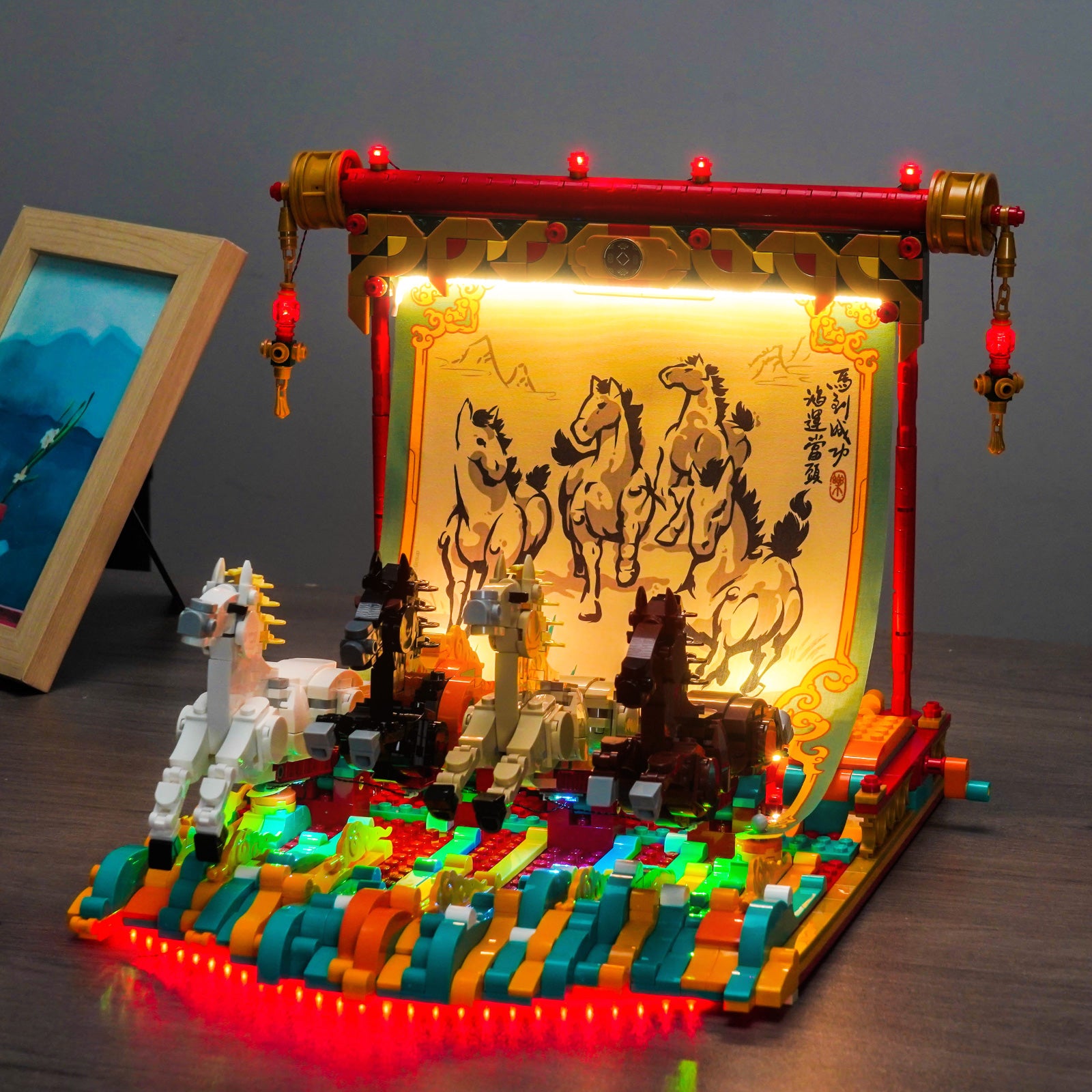 BrickBling Light Kit for LEGO Galloping Horses Canvas 80119