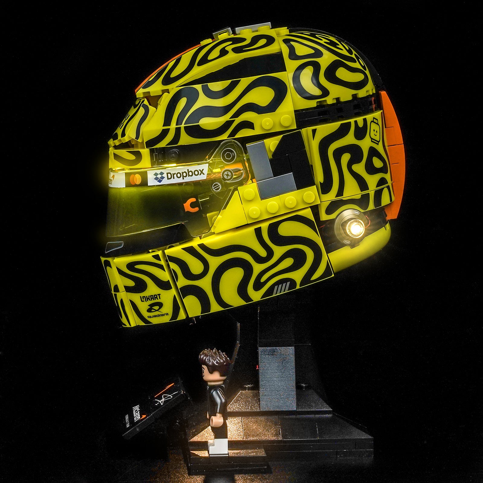 BrickBling Light Kit for LEGO Editions McLaren Mastercard F1® Team Lando Norris Helmet 43023