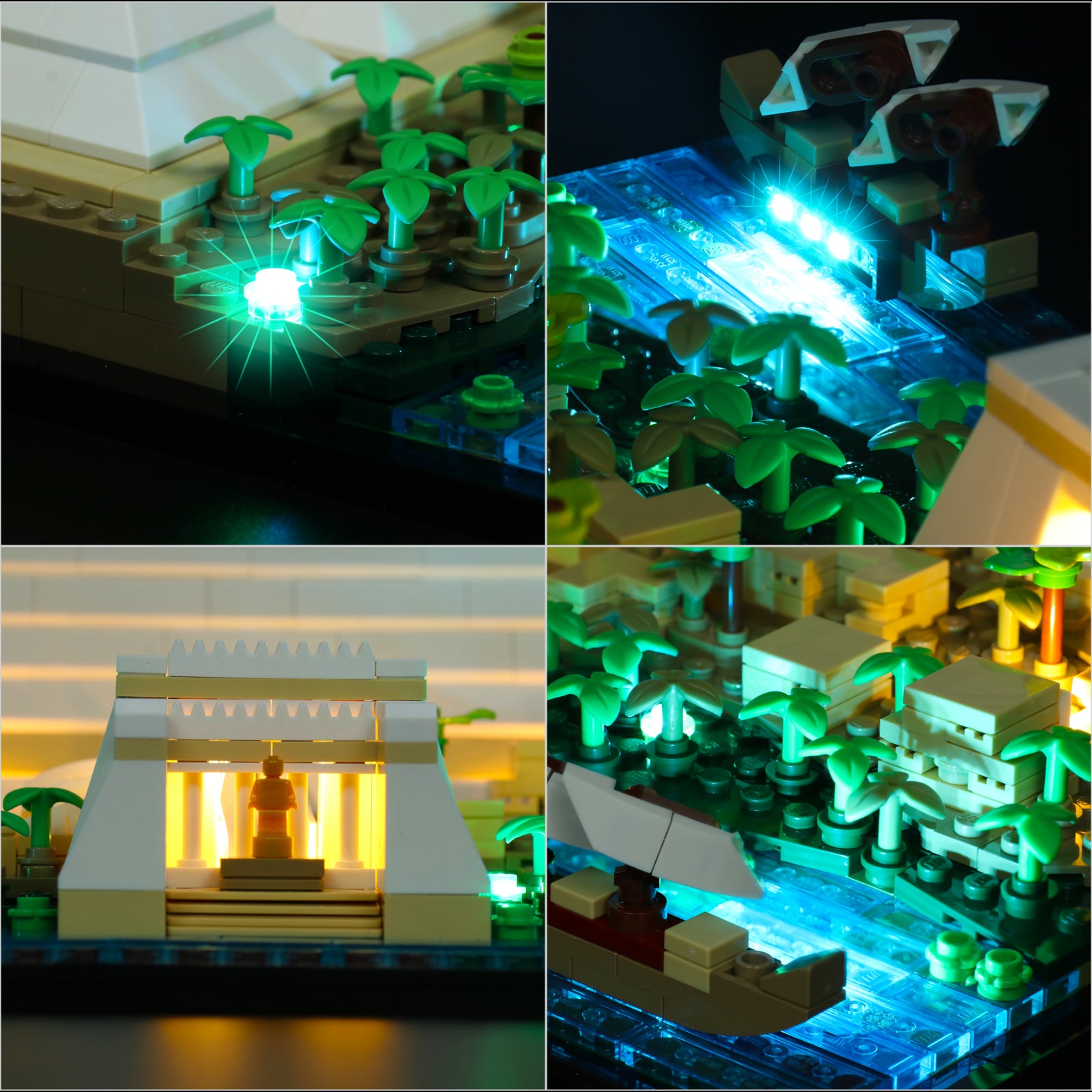 BrickBling Lichtset für LEGO Die Große Pyramide von Gizeh 21058