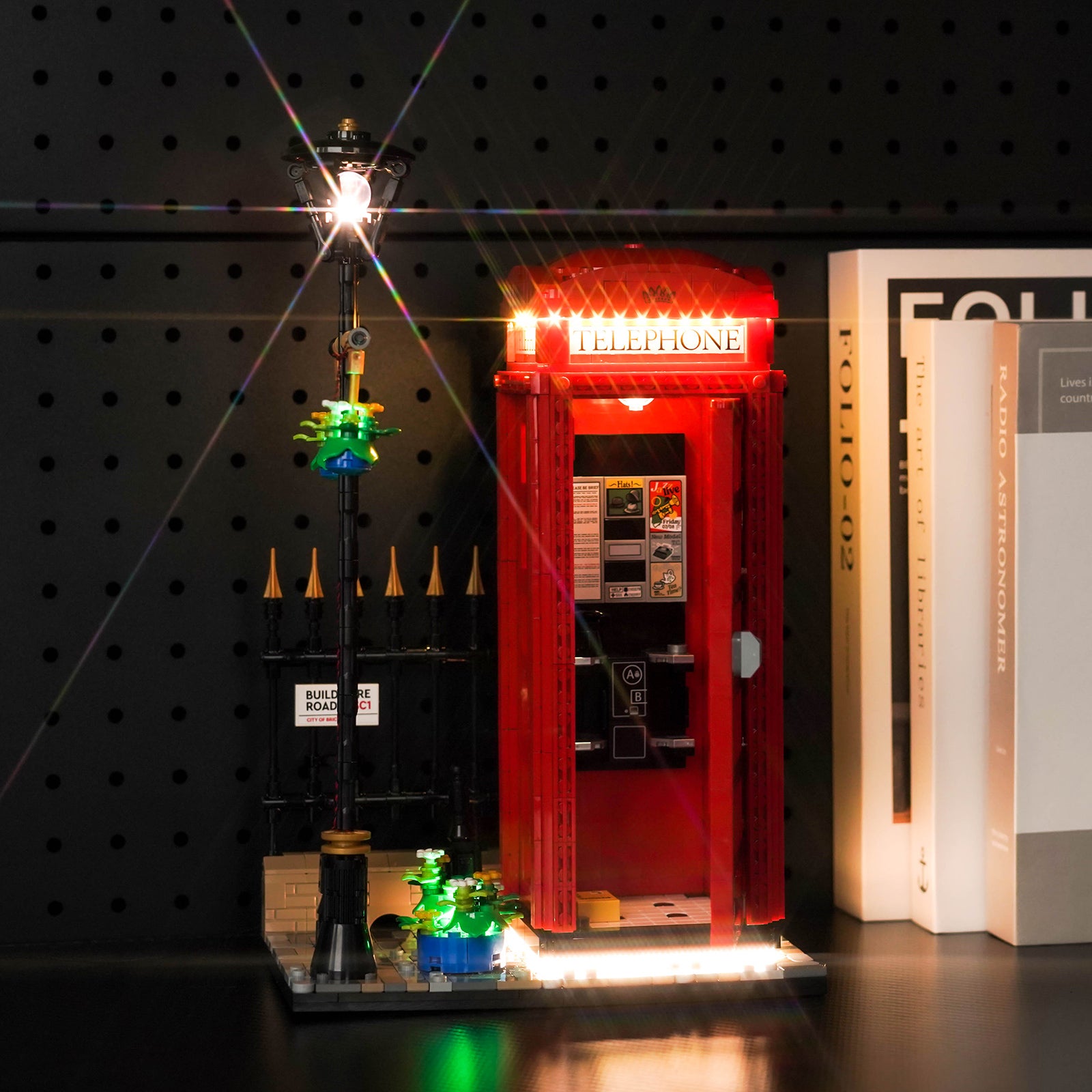 BrickBling LED Light Kit for LEGO Ideas Red London Telephone Box 21347