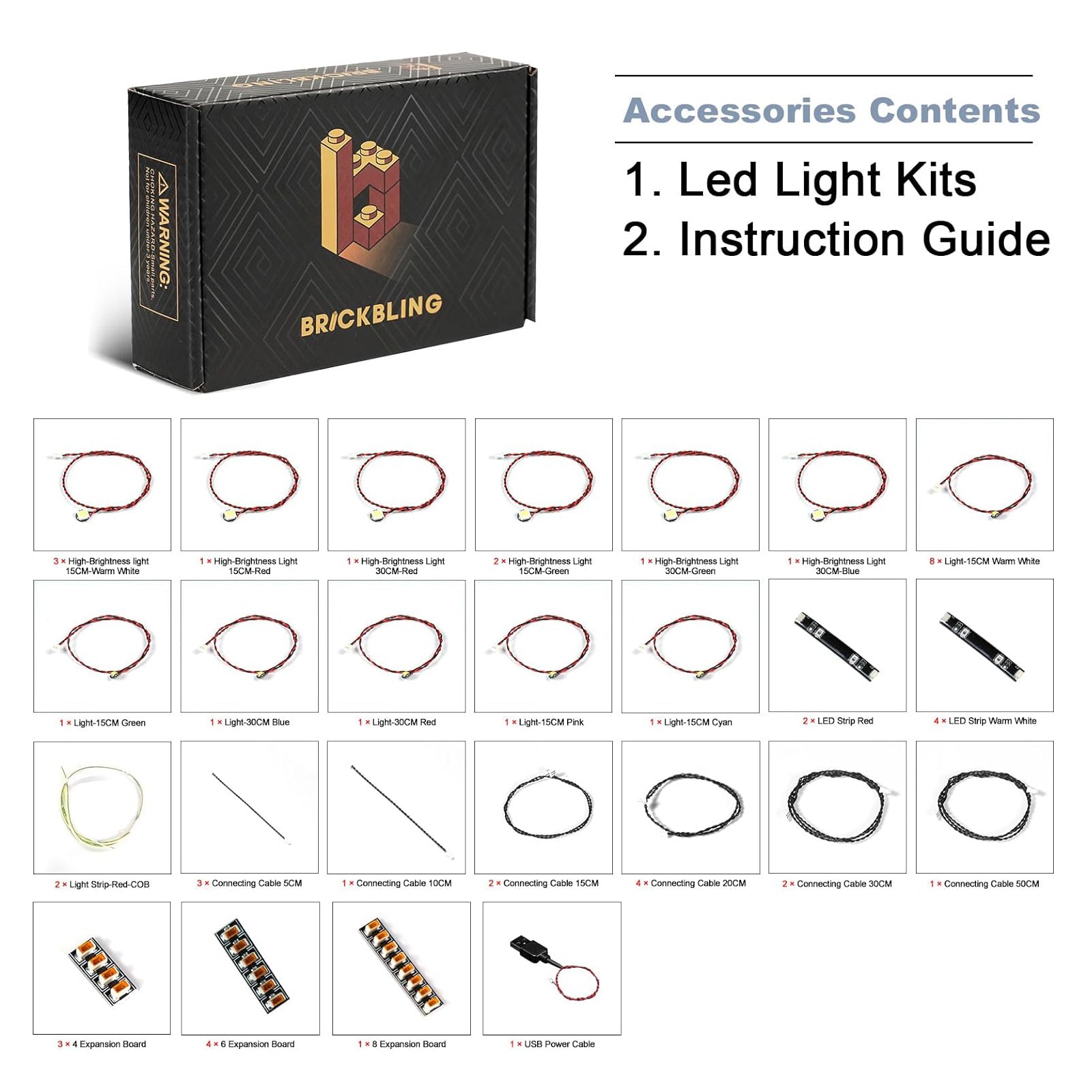 BrickBling Light Kit for LEGO Dungeons & Dragons: Red Dragon's Tale 21348