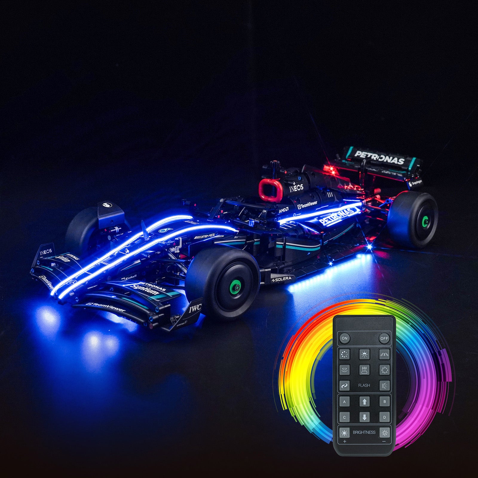 BrickBling Lichtset für LEGO Technic Mercedes-AMG F1 W14 E Performance 42171