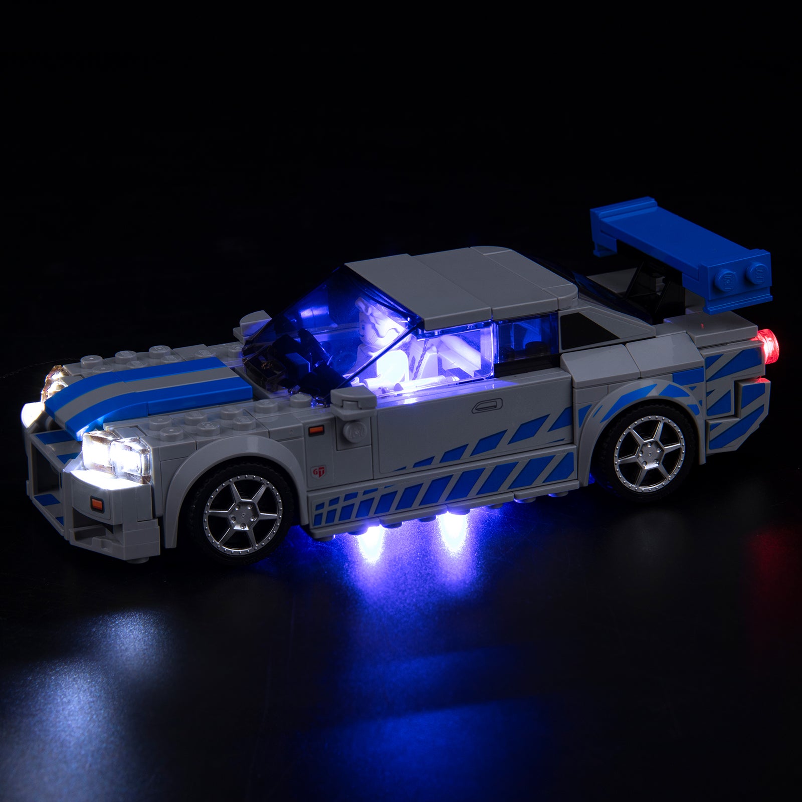 LIGHTAILING Light for Lego- 76917 2-Fast-2 Furious Nissan Skyline GT-R  (R34) - Led Lighting Kit Compatible with Lego Building Blocks Model - NOT