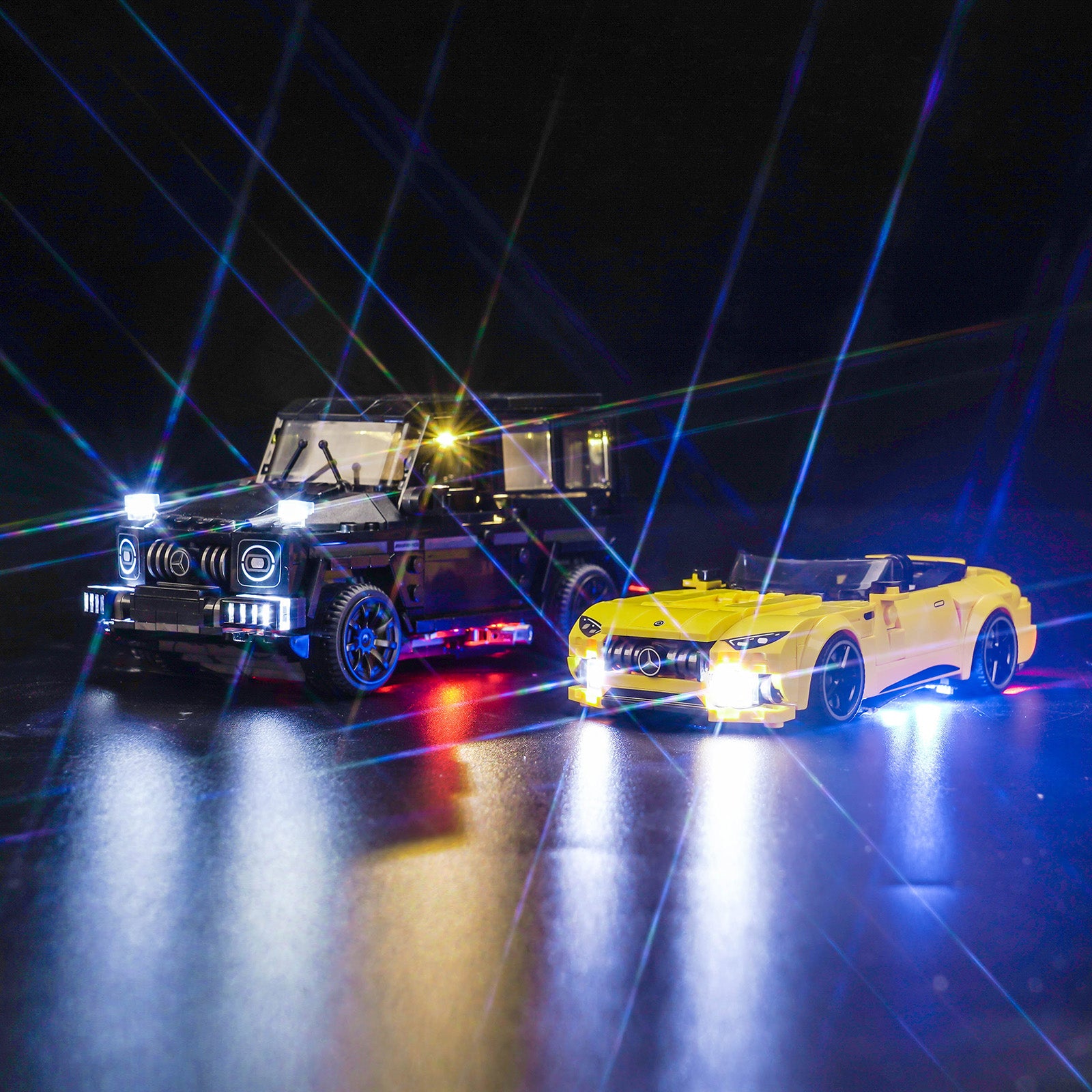 BrickBling Light Kit for LEGO Speed Champions Mercedes-AMG G 63 & Mercedes-AMG SL 63 76924