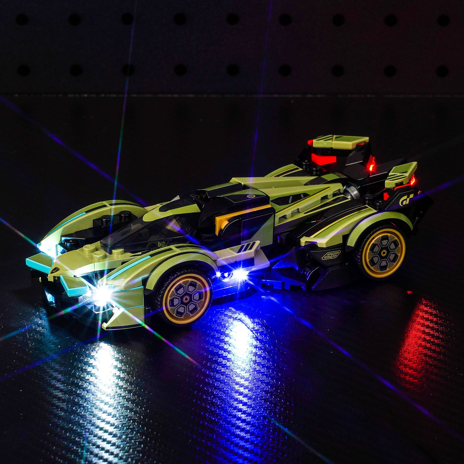 BrickBling Light Kit for LEGO Speed Champions Lamborghini Lambo V12 Vision GT Super Car 76923