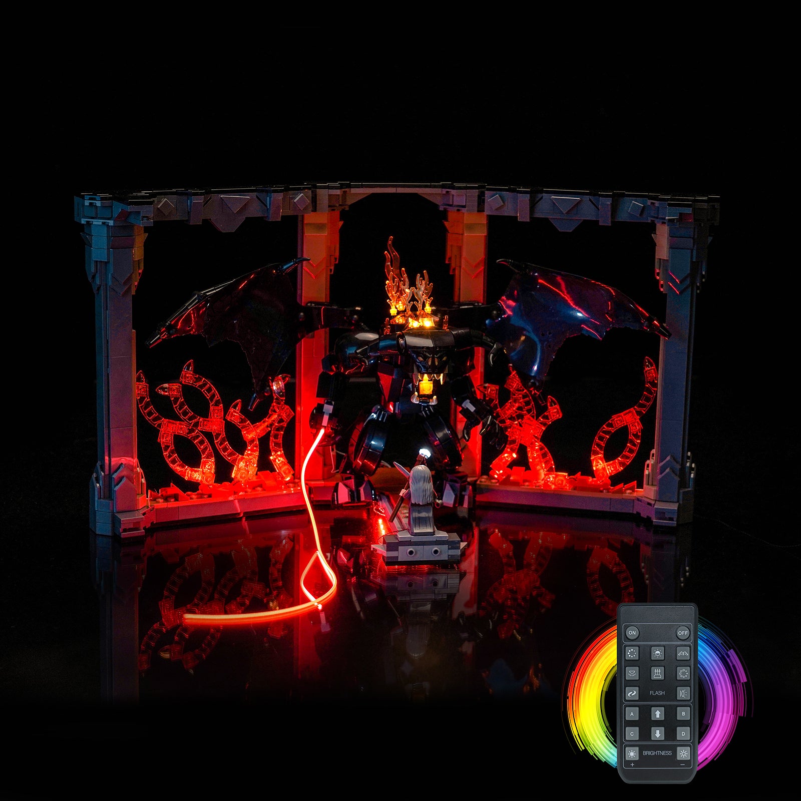 BrickBling Light Kit for LEGO The Lord of the Rings: Balrog™ Book Nook 10367