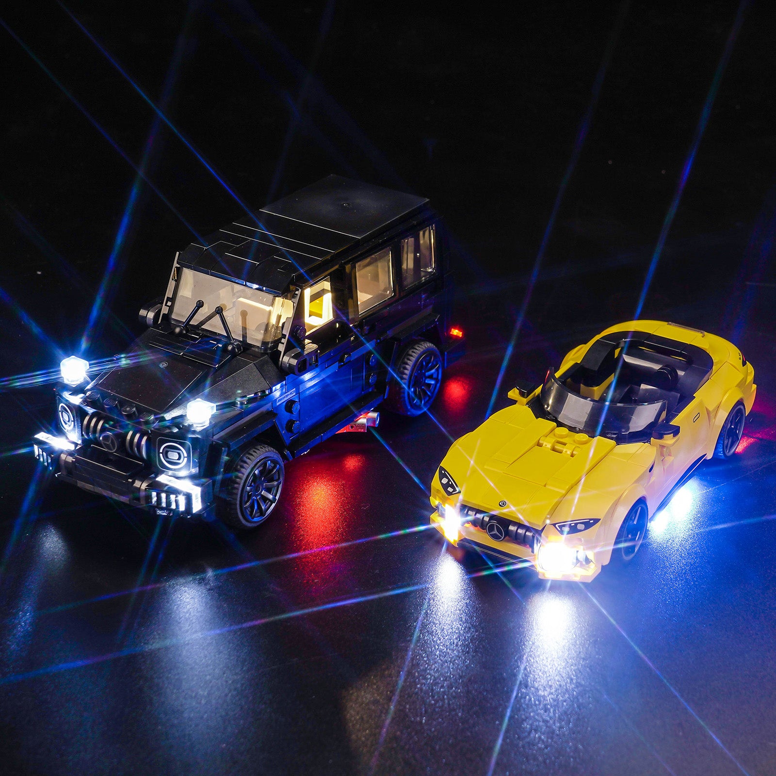 BrickBling Light Kit for LEGO Speed Champions Mercedes-AMG G 63 & Mercedes-AMG SL 63 76924