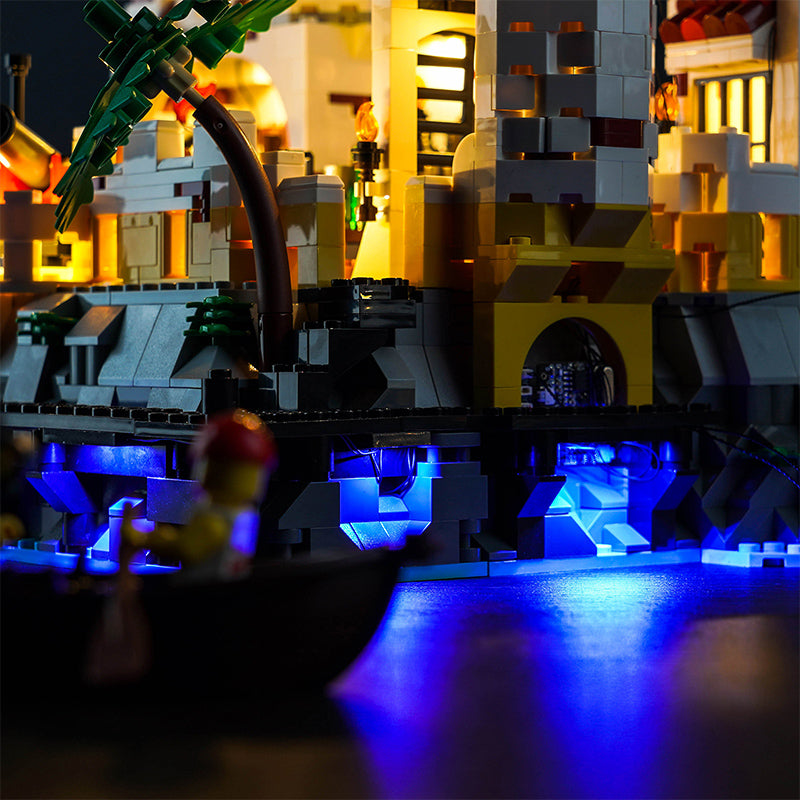 Kit d'éclairage BrickBling pour la forteresse LEGO Eldorado 10320