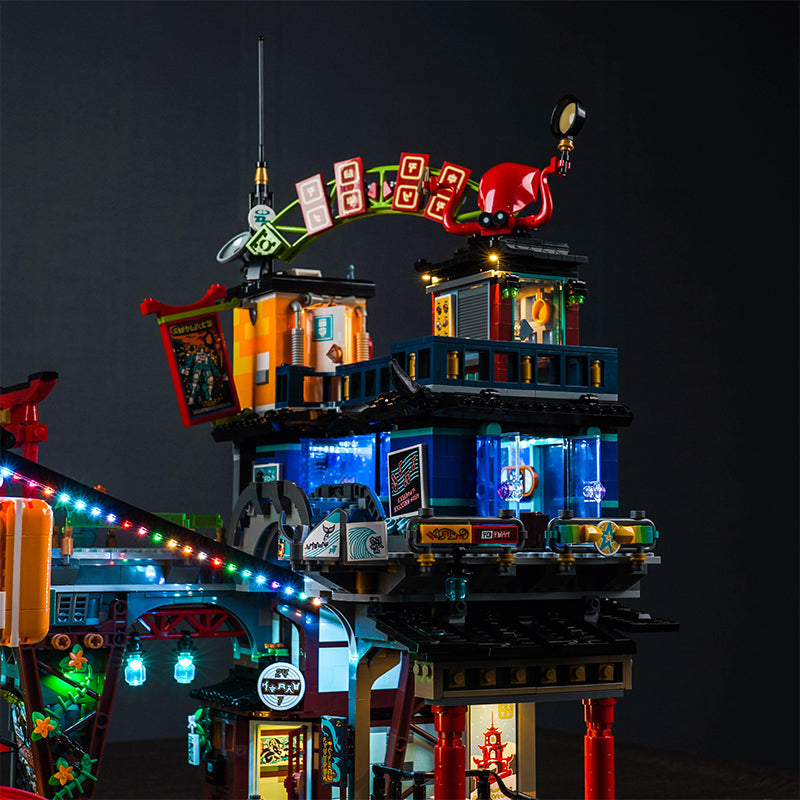 BrickBling Light Kit for LEGO Ninjago City Markets 71799