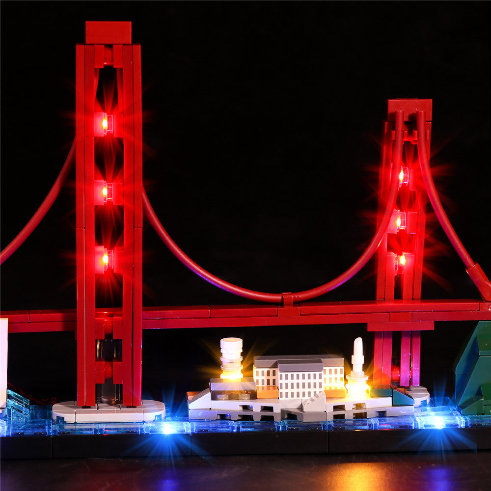 BrickBling Lichtset für LEGO City Skyline Series San Francisco 21043