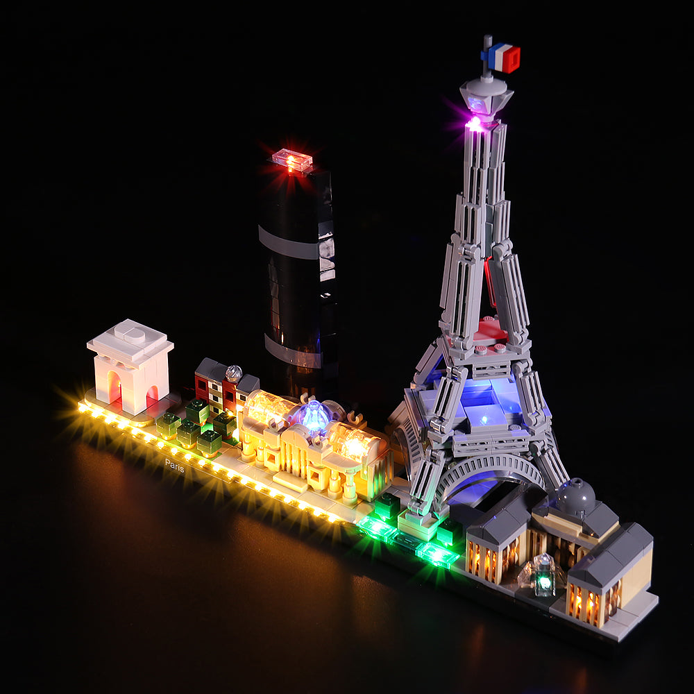 BrickBling Lichtset für LEGO City Skyline Series Paris 21044