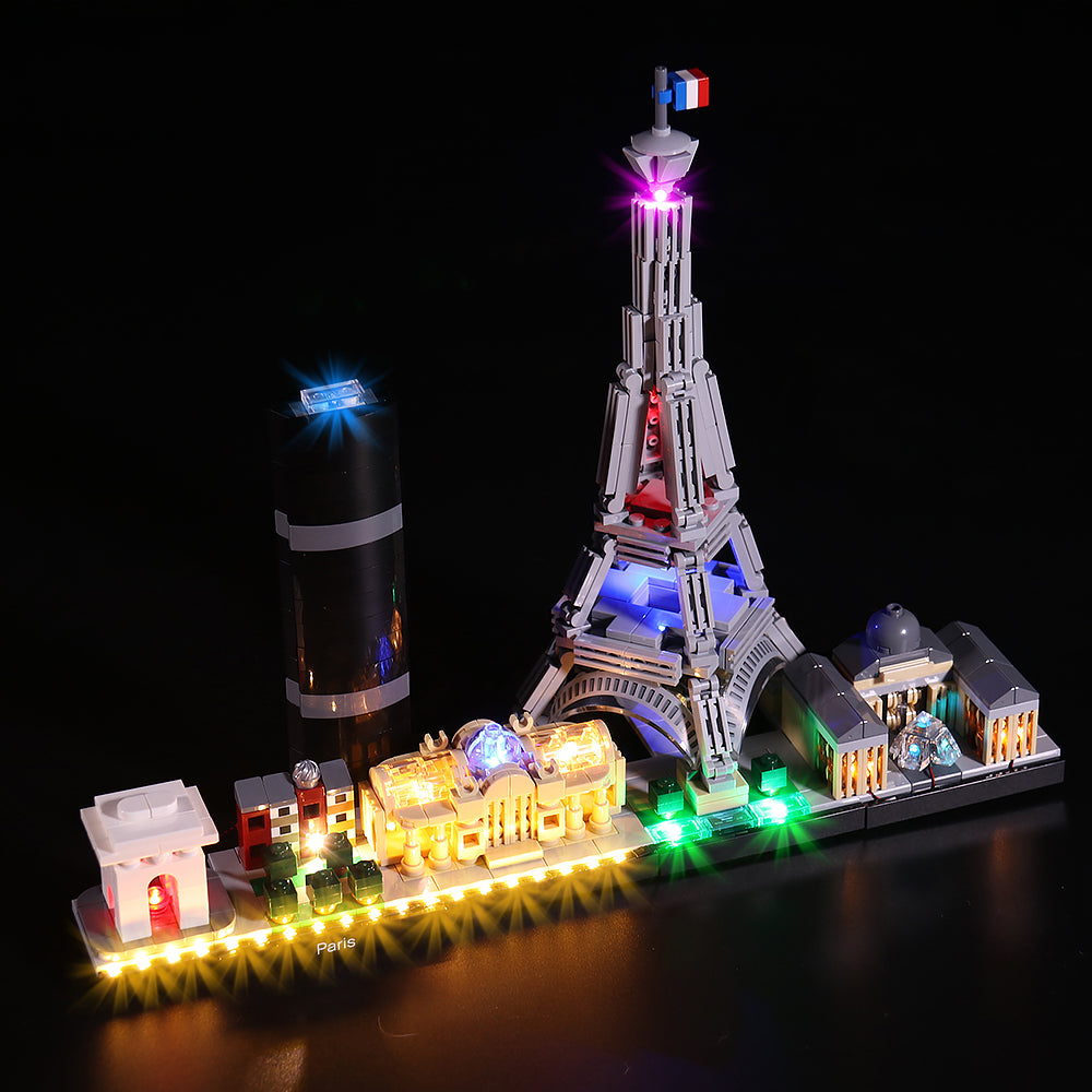 BrickBling Lichtset für LEGO City Skyline Series Paris 21044