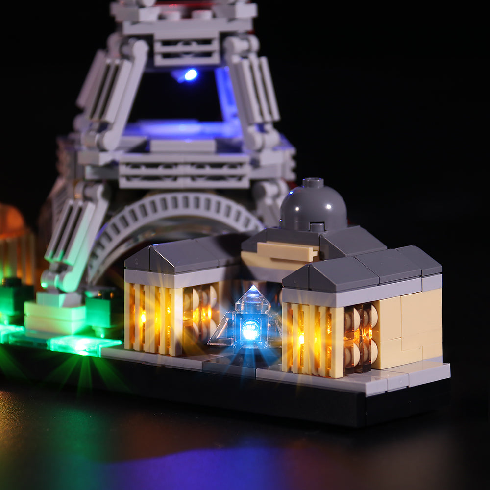 BrickBling Lichtset für LEGO City Skyline Series Paris 21044