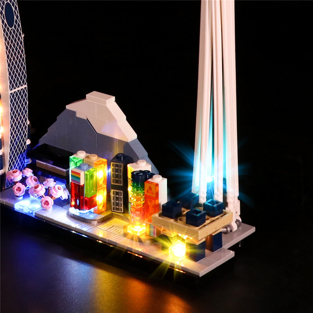 BrickBling Lichtset für LEGO City Skyline Serie Tokio 21051