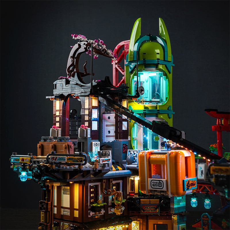 BrickBling Light Kit for LEGO Ninjago City Markets 71799