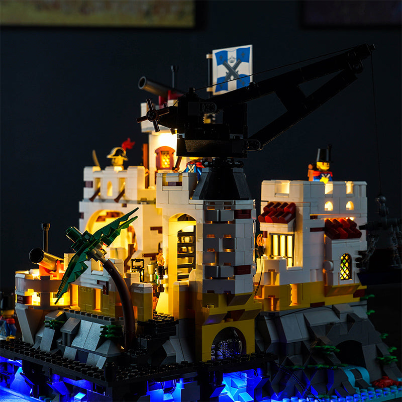 Kit d'éclairage BrickBling pour la forteresse LEGO Eldorado 10320
