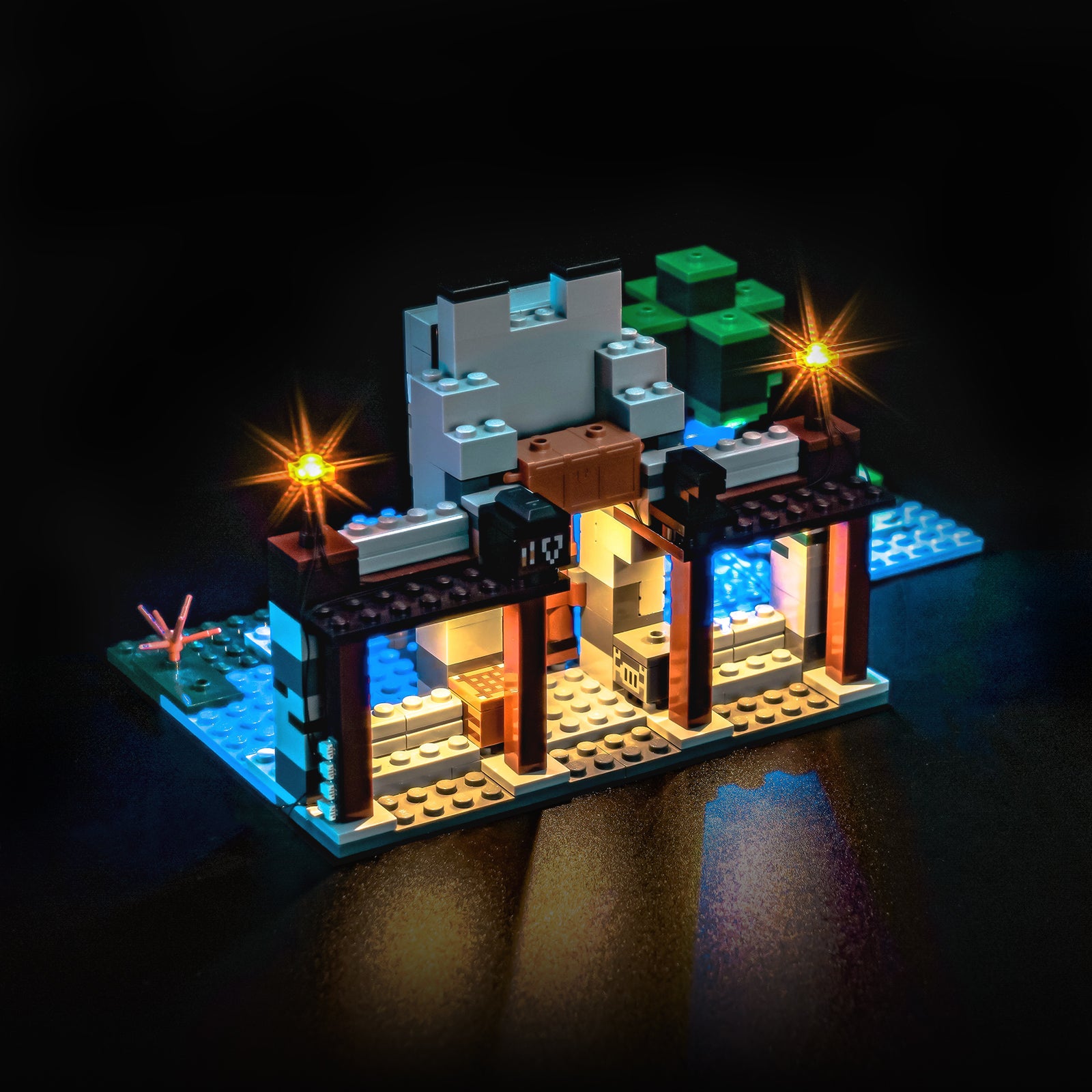 BrickBling Light Kit for LEGO Minecraft The Wolf Stronghold 21261 New Version