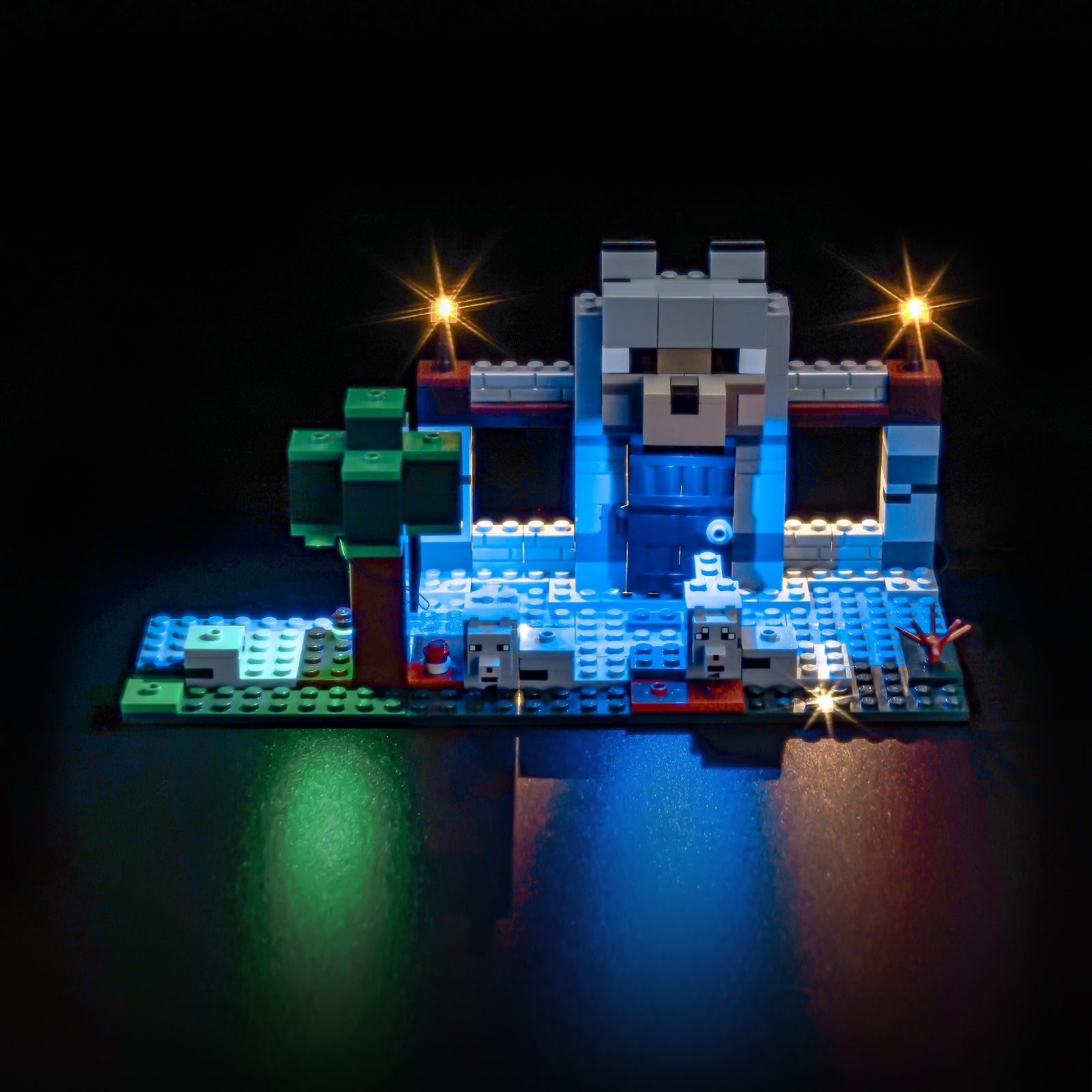 BrickBling Light Kit for LEGO Minecraft The Wolf Stronghold 21261 New Version
