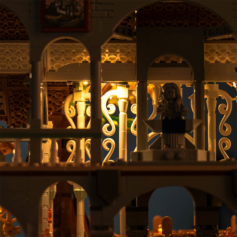 Kit d'éclairage BrickBling pour LEGO Le Seigneur des Anneaux : Rivendell 10316 Couleur chaude