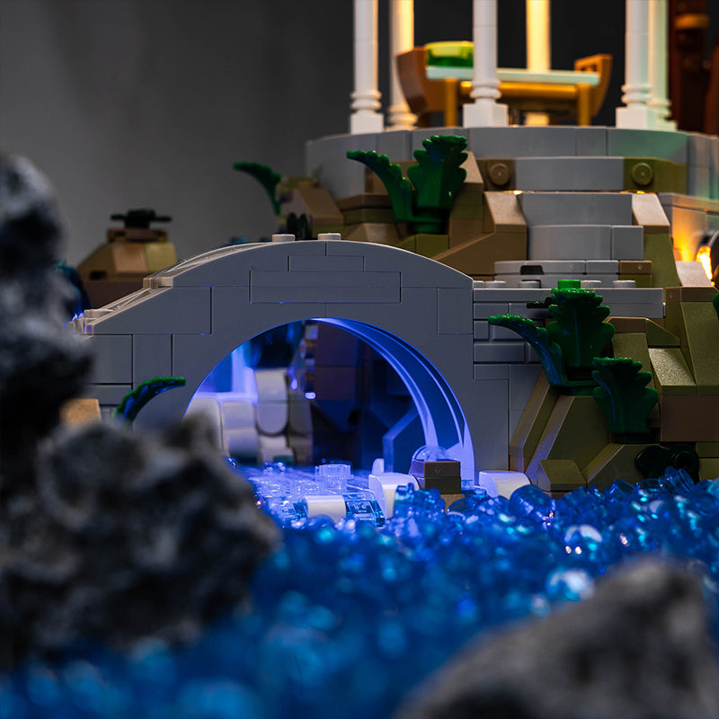 BrickBling Lichtset für LEGO Der Herr der Ringe: Bruchtal 10316