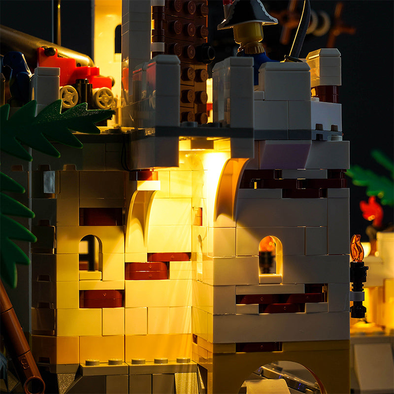 Kit d'éclairage BrickBling pour la forteresse LEGO Eldorado 10320