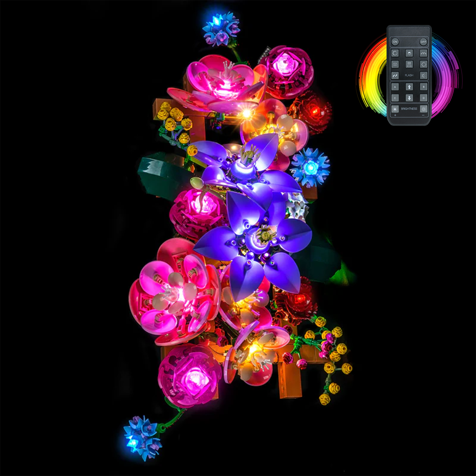 BrickBling Light Kit for LEGO The Botanical Collection Flower Wall 11503