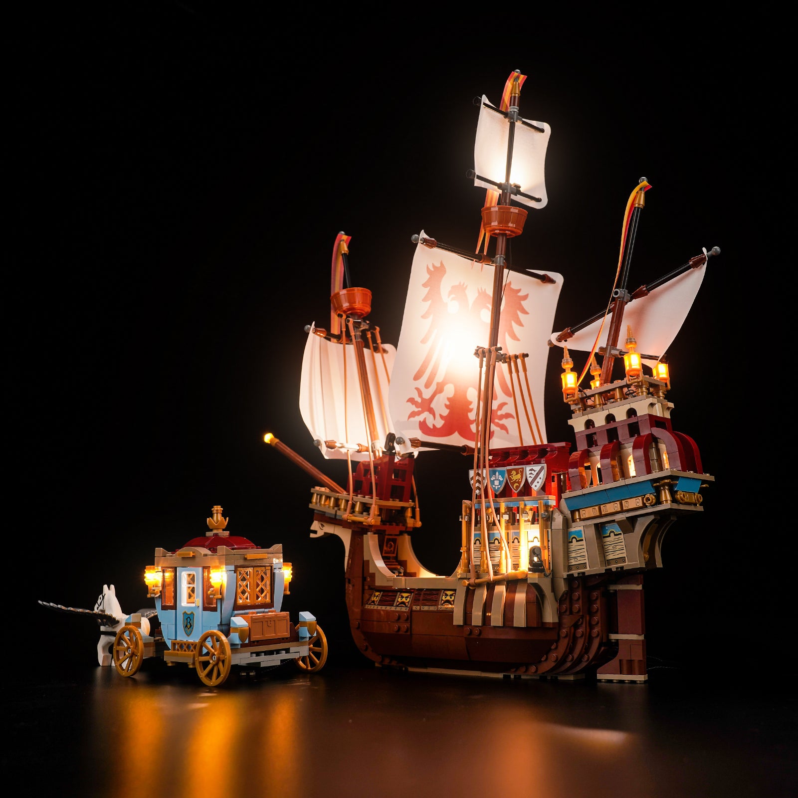 BrickBling Lichtset für LEGO Trimagisches Turnier: Die Ankunft 76440